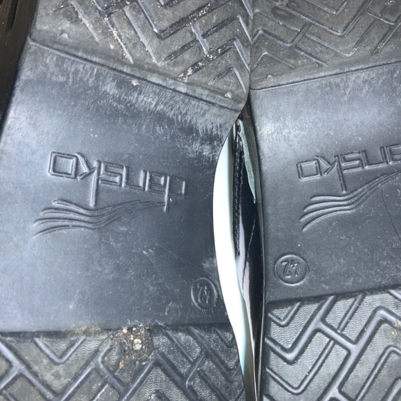 Dansko Clogs Iridescent Black Petrol Patent Leather Sz 42 W 11.5/12 M 8.5/9 - Picture 10 of 10